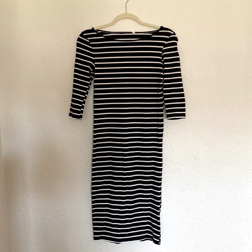Midi Stretch Striped Dress